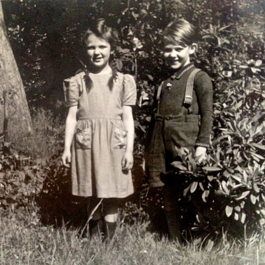Monika,10 years old with her friend, Heinrich.