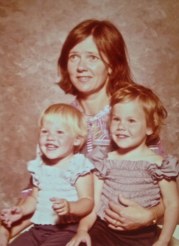 My mother with her two girls. 
